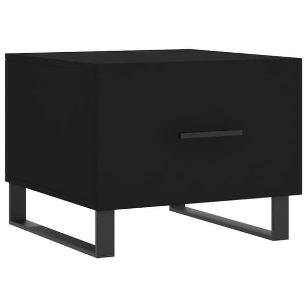 vidaXL sofaborde 2 stk. 50x50x40 cm konstrueret træ sort
