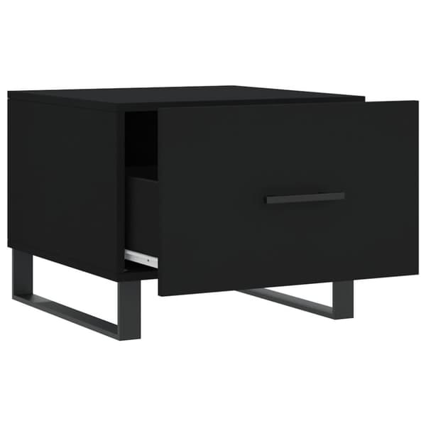 vidaXL sofaborde 2 stk. 50x50x40 cm konstrueret træ sort