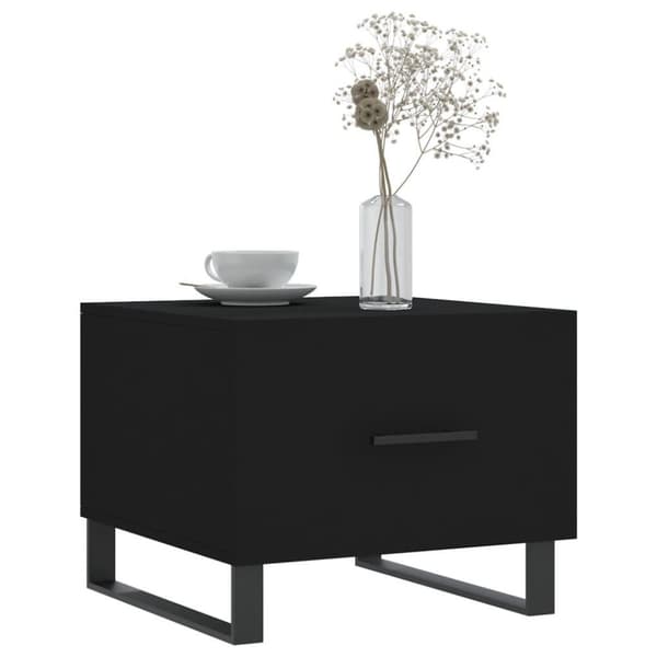 vidaXL sofaborde 2 stk. 50x50x40 cm konstrueret træ sort