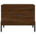 Miniatyrbilde 5 av 11: vidaXL Salongbord 2 stk brun eik 50x50x40 cm konstruert tre
