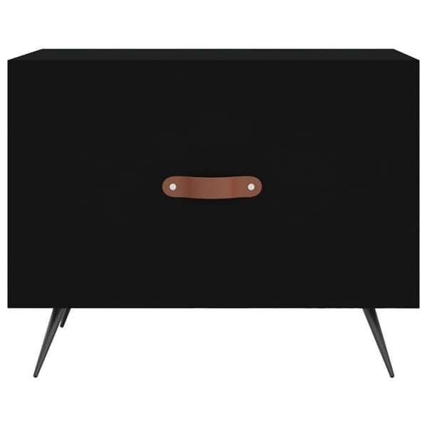 vidaXL Salongbord 2 stk svart 50x50x40 cm konstruert tre