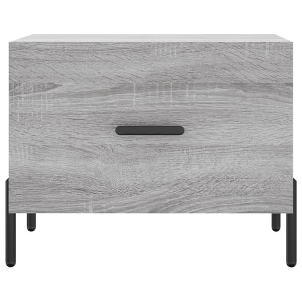 vidaXL Salongbord 2 stk grå sonoma 50x50x40 cm konstruert tre