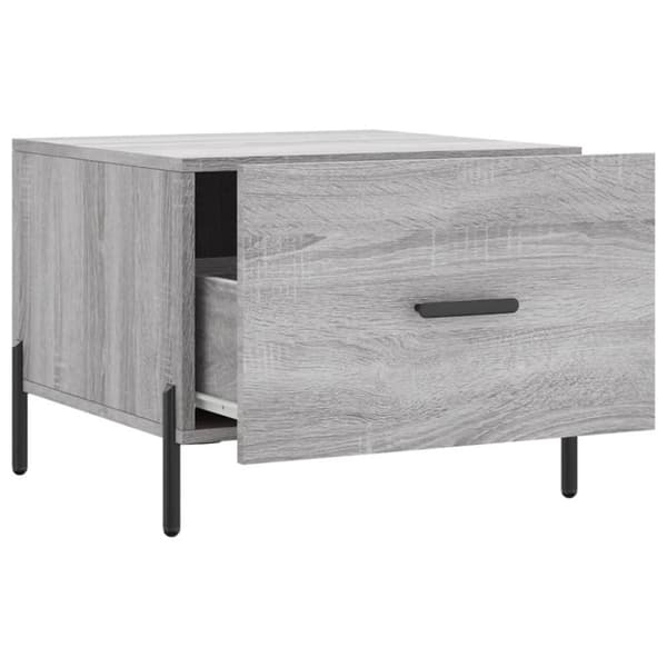 vidaXL Salongbord 2 stk grå sonoma 50x50x40 cm konstruert tre