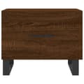 Miniatyrbilde 5 av 11: vidaXL Salongbord 2 stk brun eik 50x50x40 cm konstruert tre