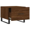 Miniatyrbilde 6 av 11: vidaXL Salongbord 2 stk brun eik 50x50x40 cm konstruert tre