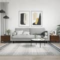 Miniatyrbilde 11 av 11: vidaXL Salongbord 2 stk brun eik 50x50x40 cm konstruert tre