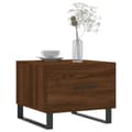 Miniatyrbilde 2 av 11: vidaXL Salongbord 2 stk brun eik 50x50x40 cm konstruert tre