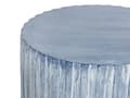 Miniatyrbillede 5 af 7: Accent Sidebord Lysegrå MgO Glasfiber Rund Top Tromleform UV Plet Rust Vand Vindbestandig Boho Moderne Udendørs Stue