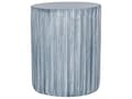 Miniatyrbillede 1 af 7: Accent Sidebord Lysegrå MgO Glasfiber Rund Top Tromleform UV Plet Rust Vand Vindbestandig Boho Moderne Udendørs Stue