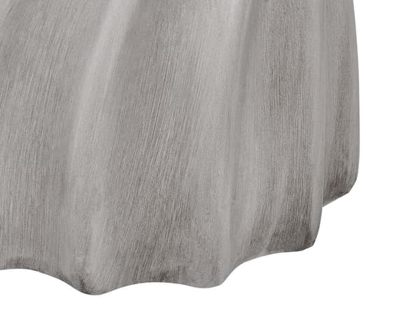 Accent Sidebord Grå MgO Glasfiber Rund Top Timeglas Form UV Plet Rust Vand Vindbestandig Moderne Udendørs Stue
