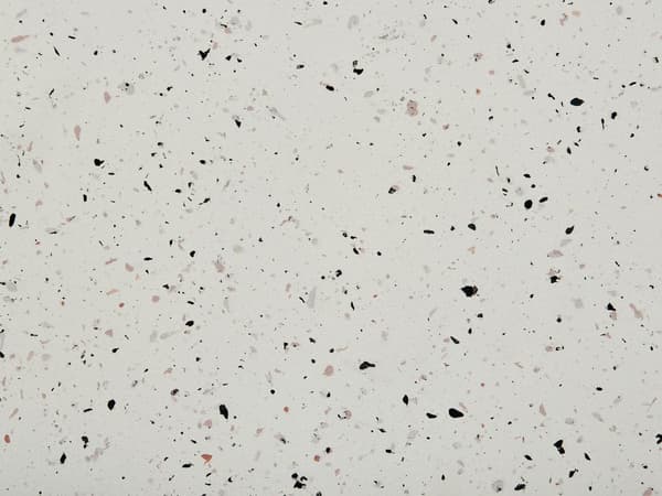 Accent Sidebord Hvid med Terrazzo Effekt MgO Glasfiber Rund Top UV Plet Rust Vand Vindbestandig Moderne Udendørs Stue