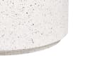 Miniatyrbillede 7 af 8: Accent sofabord hvid med terrazzoeffekt MgO glasfiber rund top UV plet rust vand vind resistent moderne udendørs stue