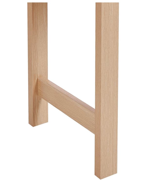 Konsolbord Ljust Trä Konstruerat Trä 2 Lådor Svarta Handtag Vardagsrum Hall Möbler Boho Modern Design