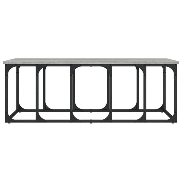vidaXL Sohvapöytä harmaa Sonoma 100x50x35,5 cm tekninen puu