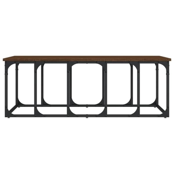 vidaXL sofabord 100x50x35,5 cm konstrueret træ brun egetræsfarve