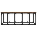 Miniatyrbillede 4 af 9: vidaXL sofabord 100x50x35,5 cm konstrueret træ brun egetræsfarve
