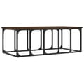 Miniatyrbillede 6 af 9: vidaXL sofabord 100x50x35,5 cm konstrueret træ brun egetræsfarve