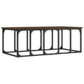 Miniatyrbillede 1 af 9: vidaXL sofabord 100x50x35,5 cm konstrueret træ brun egetræsfarve