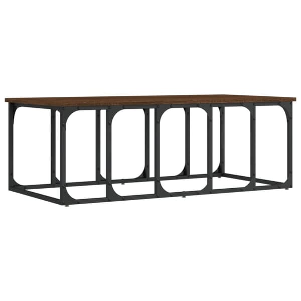 vidaXL sofabord 100x50x35,5 cm konstrueret træ brun egetræsfarve