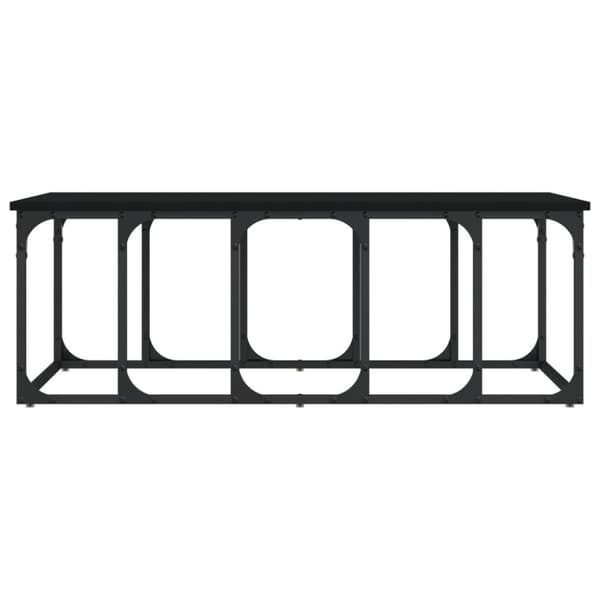 vidaXL Salongbord svart 100x50x35,5 cm konstruert tre