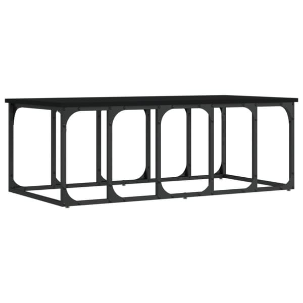 vidaXL Salongbord svart 100x50x35,5 cm konstruert tre