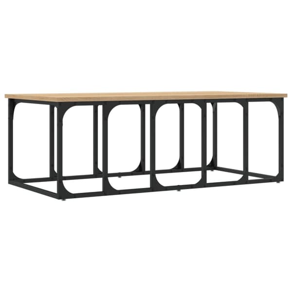 vidaXL sofabord 100x50x35,5 cm konstrueret træ sonoma-eg