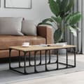 Miniatyrbillede 2 af 9: vidaXL sofabord 100x50x35,5 cm konstrueret træ sonoma-eg