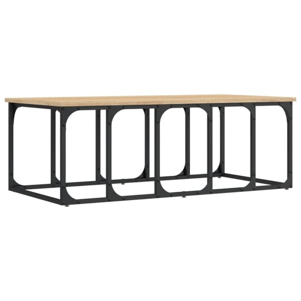 vidaXL sofabord 100x50x35,5 cm konstrueret træ sonoma-eg