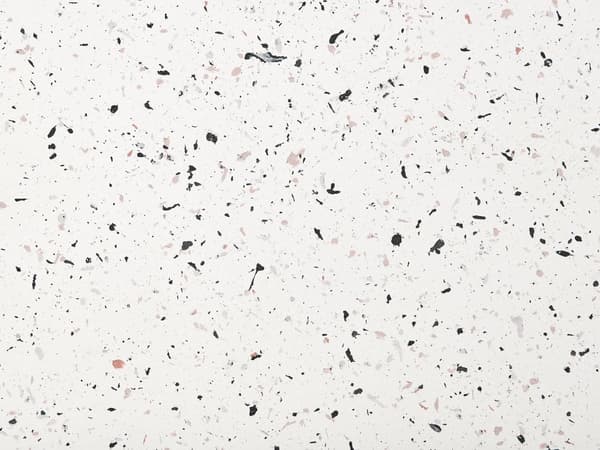Accent Soffbord Vit med Terrazzoeffekt MgO Glasfiber Rund Form UV Fläck Rost Vatten Väderresistent Modern Utomhus Vardagsrum