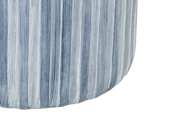 Accentbord Ljusgrått MgO Glasfiber Rund topp Trumform UV-fläck Rost Vatten Vindbeständig Boho Modern Uteplats Vardagsrum