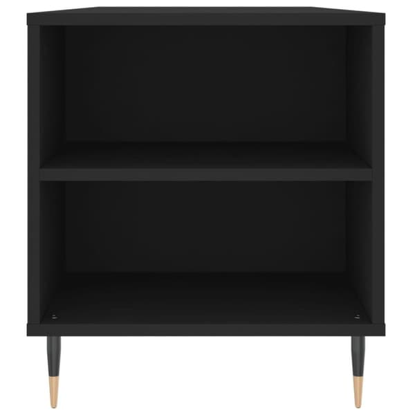 vidaXL Salongbord svart 102x44,5x50 cm konstruert tre