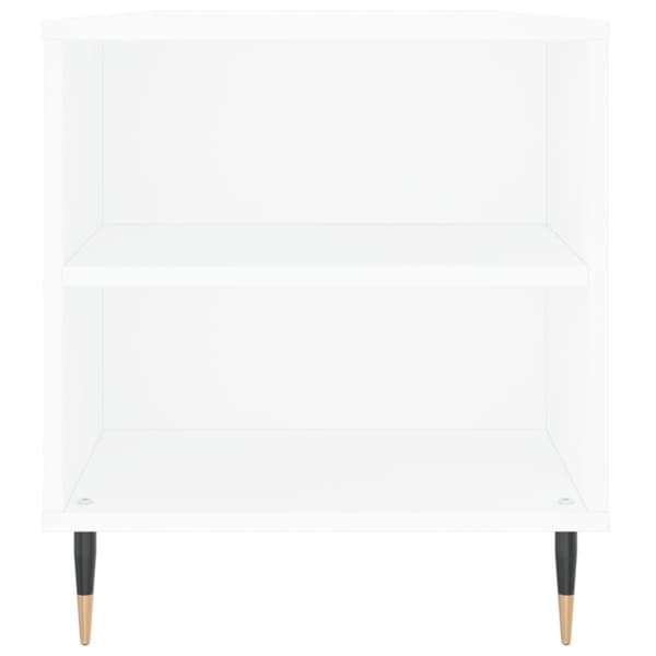 vidaXL Salongbord hvit 102x44,5x50 cm konstruert tre
