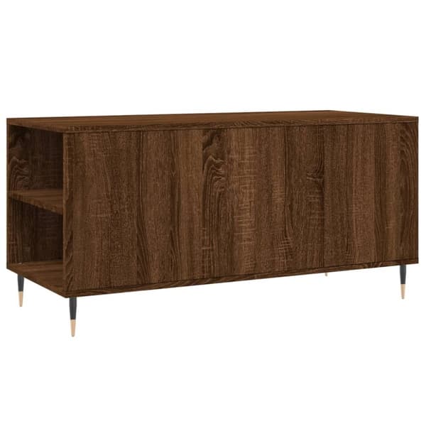 vidaXL Soffbord brun ek 102x44,5x50 cm konstruerat trä