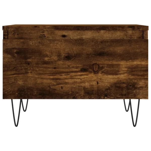 vidaXL Soffbord 2 st rökfärgad ek 50x46x35 cm konstruerat trä