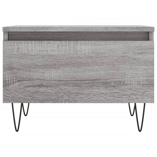 vidaXL sofaborde 2 stk. 50x46x35 cm konstrueret træ grå sonoma-eg