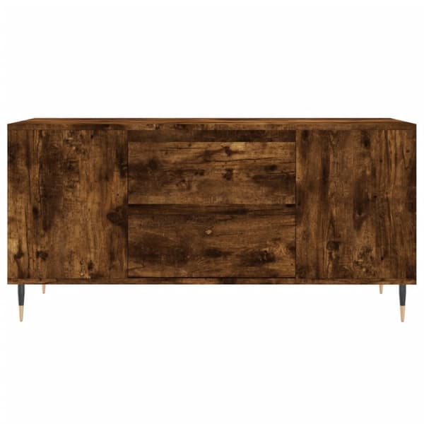 vidaXL Salongbord røkt eik 102x44,5x50 cm konstruert tre