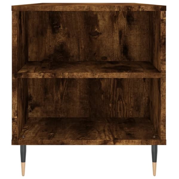 vidaXL Salongbord røkt eik 102x44,5x50 cm konstruert tre