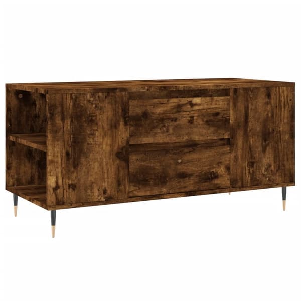 vidaXL Salongbord røkt eik 102x44,5x50 cm konstruert tre