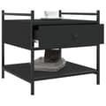 Miniatyrbillede 4 af 11: vidaXL sofabord 50x50x50 cm konstrueret træ sort