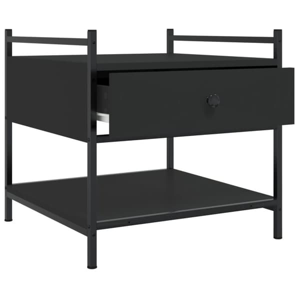 vidaXL sofabord 50x50x50 cm konstrueret træ sort