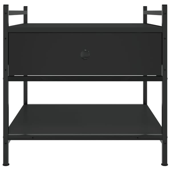 vidaXL sofabord 50x50x50 cm konstrueret træ sort