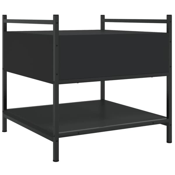 vidaXL sofabord 50x50x50 cm konstrueret træ sort