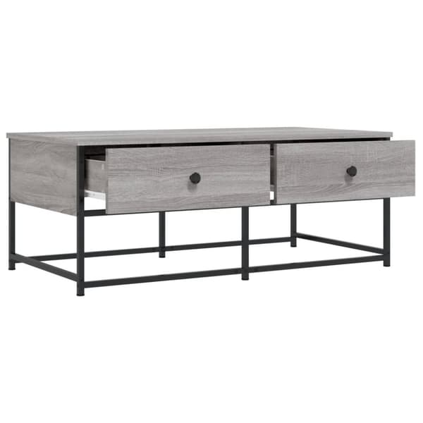vidaXL Sohvapöytä harmaa Sonoma 100x51x40 cm tekninen puu