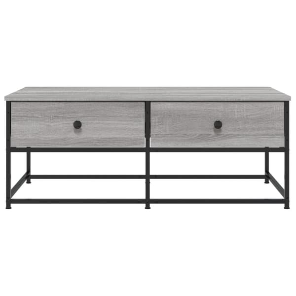 vidaXL Sohvapöytä harmaa Sonoma 100x51x40 cm tekninen puu