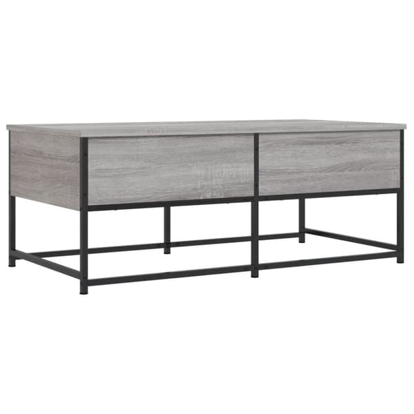 vidaXL Sohvapöytä harmaa Sonoma 100x51x40 cm tekninen puu