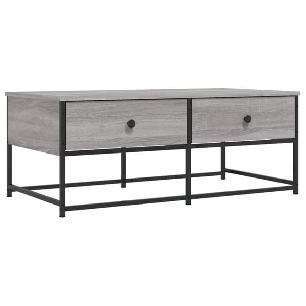vidaXL Sohvapöytä harmaa Sonoma 100x51x40 cm tekninen puu