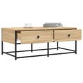 Miniatyrbillede 4 af 11: vidaXL sofabord 100x51x40 cm konstrueret træ sonoma-eg