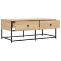 Miniatyrbillede 5 af 11: vidaXL sofabord 100x51x40 cm konstrueret træ sonoma-eg