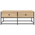 Miniatyrbillede 6 af 11: vidaXL sofabord 100x51x40 cm konstrueret træ sonoma-eg