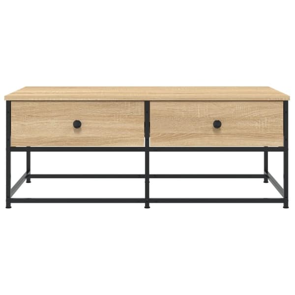 vidaXL Soffbord sonoma-ek 100x51x40 cm konstruerat trä